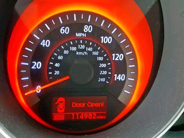 KNAFW4A31A5277301 - 2010 KIA FORTE SX SILVER photo 8