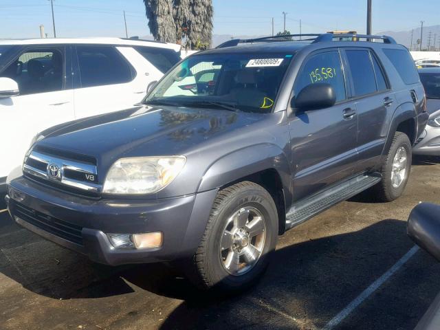 JTEZT14R250021450 - 2005 TOYOTA 4RUNNER SR GRAY photo 2