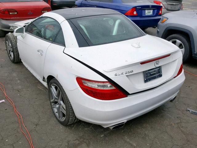 WDDPK4HA9FF102745 - 2015 MERCEDES-BENZ SLK 250 WHITE photo 3