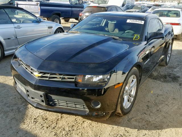 2G1FA1E31E9146073 - 2014 CHEVROLET CAMARO LS BLACK photo 2