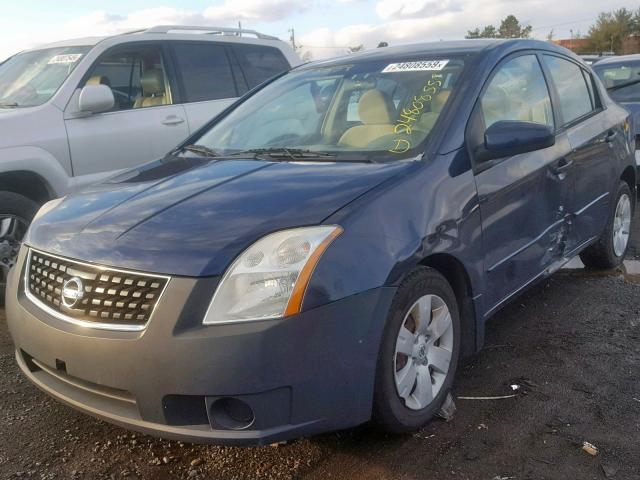 3N1AB61EX8L631786 - 2008 NISSAN SENTRA 2.0 BLUE photo 2