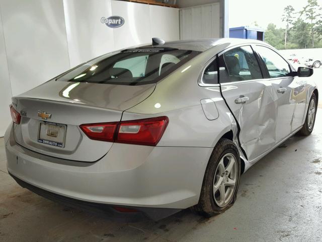 1G1ZB5ST5HF193673 - 2017 CHEVROLET MALIBU LS SILVER photo 4
