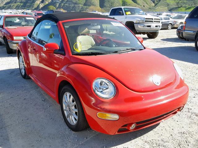 3VWCM31Y54M319532 - 2004 VOLKSWAGEN NEW BEETLE RED photo 1