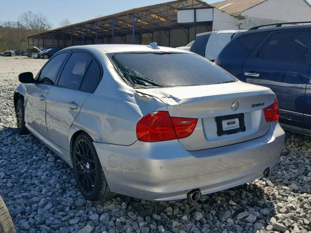 WBAPN7C53BF184217 - 2011 BMW 335 D SILVER photo 3