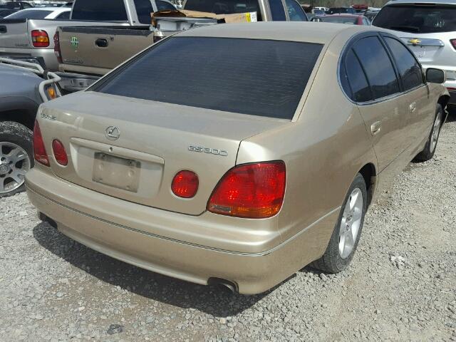 JT8BD69S730175885 - 2003 LEXUS GS 300 GOLD photo 4