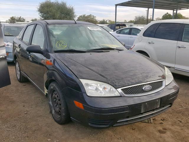 1FAHP34N57W353501 - 2007 FORD FOCUS ZX4 BLACK photo 1