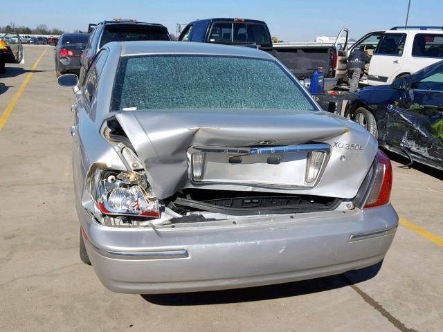 KMHFU45E85A381961 - 2005 HYUNDAI XG 350 SILVER photo 9