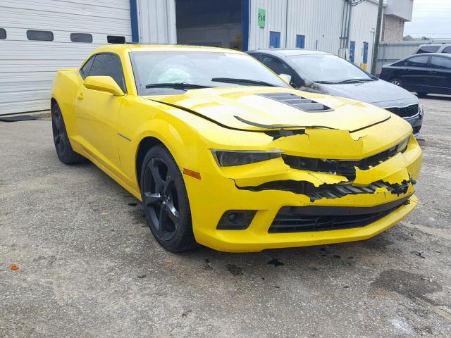 2G1FK1EJ0E9228307 - 2014 CHEVROLET CAMARO 2SS YELLOW photo 1