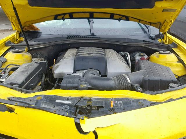 2G1FK1EJ0E9228307 - 2014 CHEVROLET CAMARO 2SS YELLOW photo 7