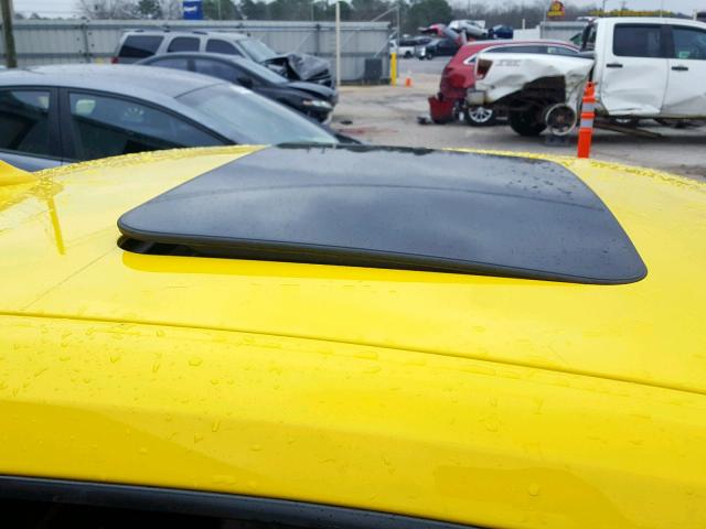 2G1FK1EJ0E9228307 - 2014 CHEVROLET CAMARO 2SS YELLOW photo 9