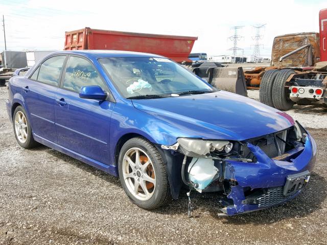 1YVHP80D665M62729 - 2006 MAZDA 6 S BLUE photo 1