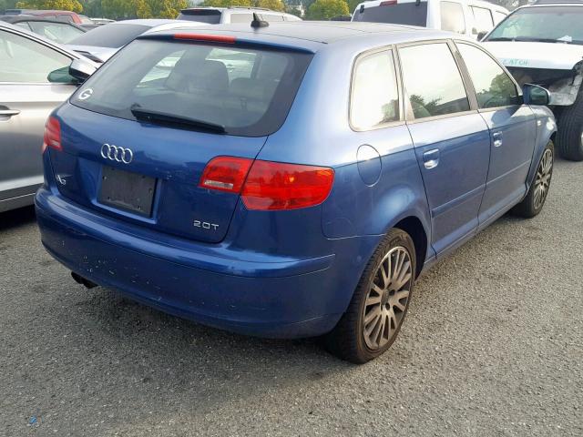 WAUNF78P98A144955 - 2008 AUDI A3 2.0 PRE BLUE photo 4