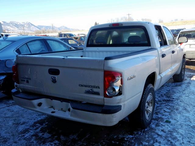 1D3HW38P89S785266 - 2009 DODGE DAKOTA SXT WHITE photo 4