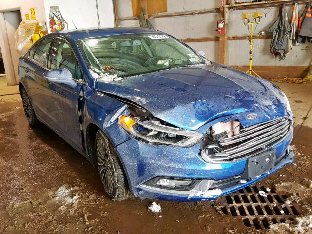 3FA6P0D99JR247359 - 2018 FORD FUSION TIT BLUE photo 1