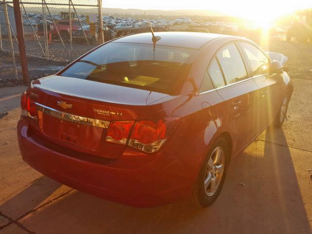 1G1PF5SCXC7154639 - 2012 CHEVROLET CRUZE LT RED photo 4