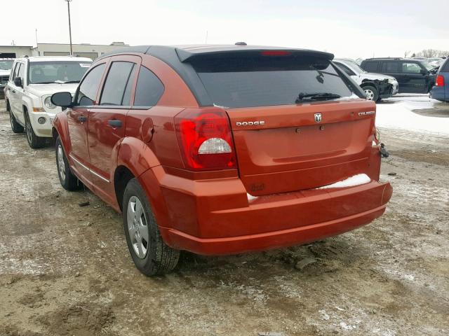 1B3CB2HA2AD555866 - 2010 DODGE CALIBER SE ORANGE photo 3