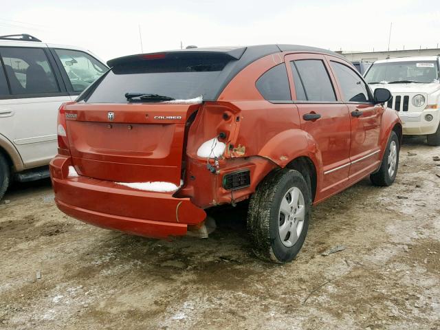 1B3CB2HA2AD555866 - 2010 DODGE CALIBER SE ORANGE photo 4