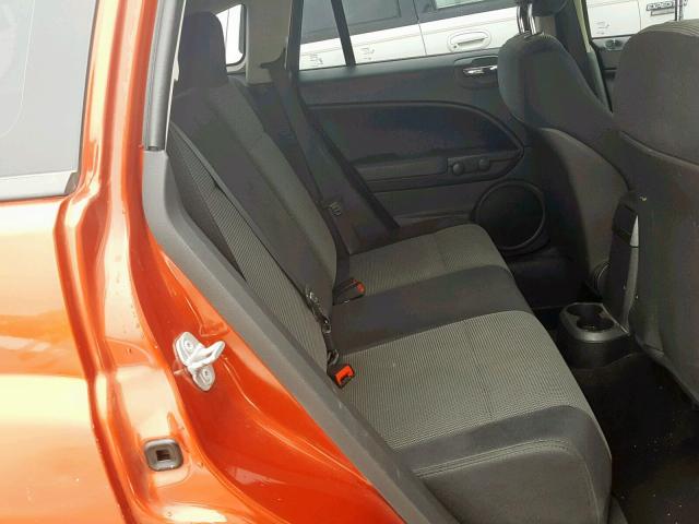 1B3CB2HA2AD555866 - 2010 DODGE CALIBER SE ORANGE photo 6