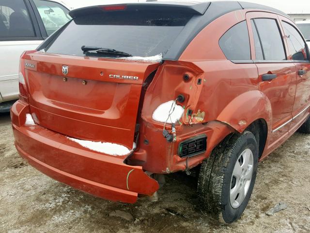 1B3CB2HA2AD555866 - 2010 DODGE CALIBER SE ORANGE photo 9