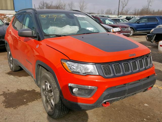 3C4NJDDB4JT373651 - 2018 JEEP COMPASS TR ORANGE photo 1