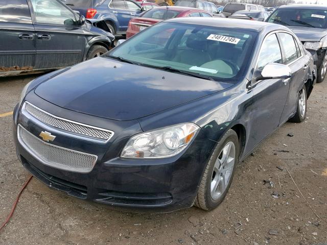 1G1ZB5EB5AF249989 - 2010 CHEVROLET MALIBU LS BLACK photo 2