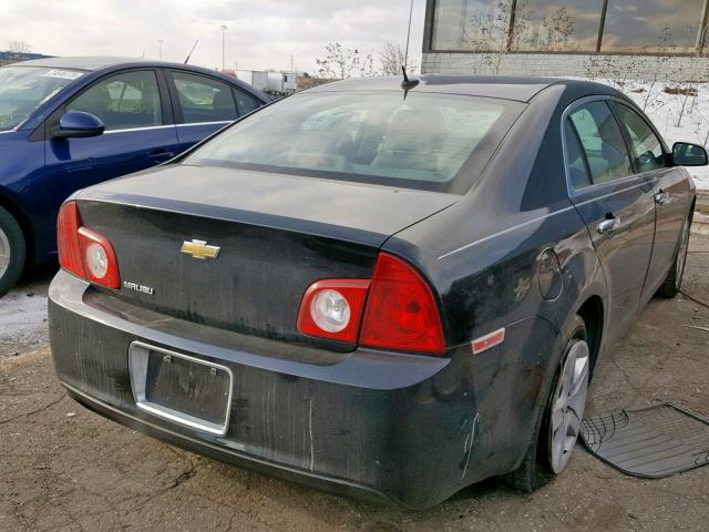 1G1ZB5EB5AF249989 - 2010 CHEVROLET MALIBU LS BLACK photo 4