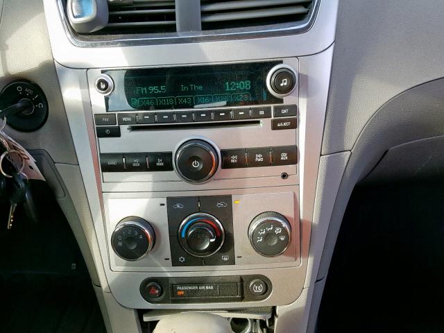 1G1ZB5EB5AF249989 - 2010 CHEVROLET MALIBU LS BLACK photo 9