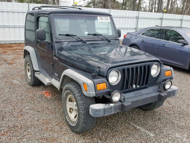 1J4FA49S33P318753 - 2003 JEEP WRANGLER / BLACK photo 1