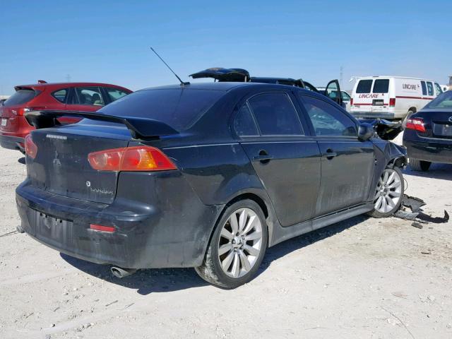 JA3AU86W19U007739 - 2009 MITSUBISHI LANCER GTS BLACK photo 4