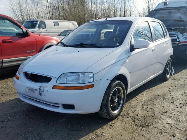 KL1TD66648B115577 - 2008 CHEVROLET AVEO BASE Ақ фото 2