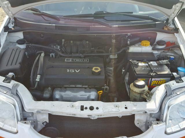 KL1TD66648B115577 - 2008 CHEVROLET AVEO BASE Ақ фото 7