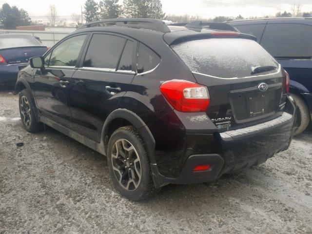 JF2GPAKC6H8222001 - 2017 SUBARU CROSSTREK BLACK photo 3