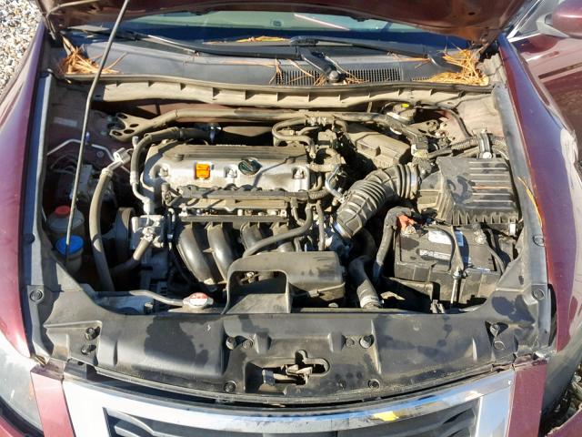 1HGCP2F88AA175689 - 2010 HONDA ACCORD EXL MAROON photo 7