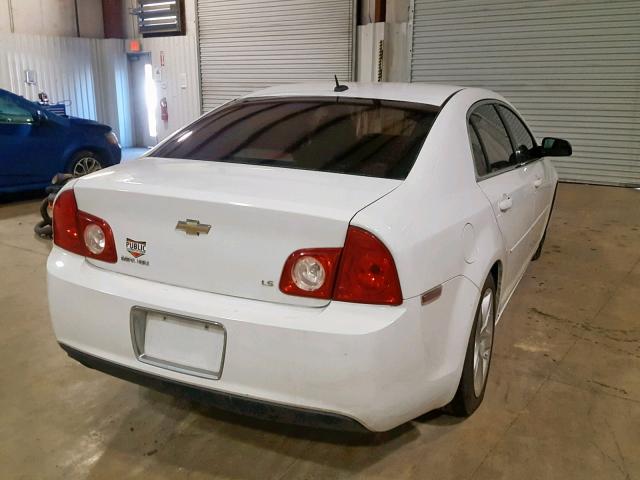 1G1ZG57B19F244248 - 2009 CHEVROLET MALIBU LS WHITE photo 4