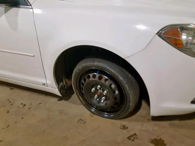 1G1ZG57B19F244248 - 2009 CHEVROLET MALIBU LS WHITE photo 9