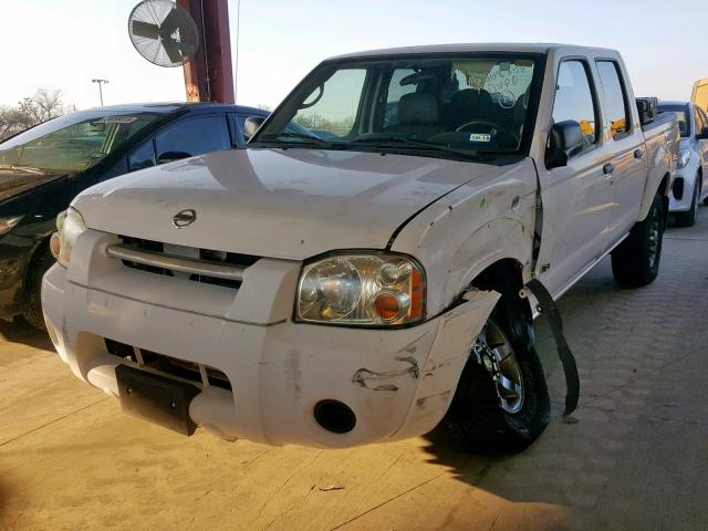 1N6ED27T04C400468 - 2004 NISSAN FRONTIER C WHITE photo 2