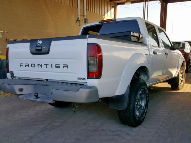 1N6ED27T04C400468 - 2004 NISSAN FRONTIER C WHITE photo 4