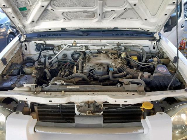 1N6ED27T04C400468 - 2004 NISSAN FRONTIER C WHITE photo 7