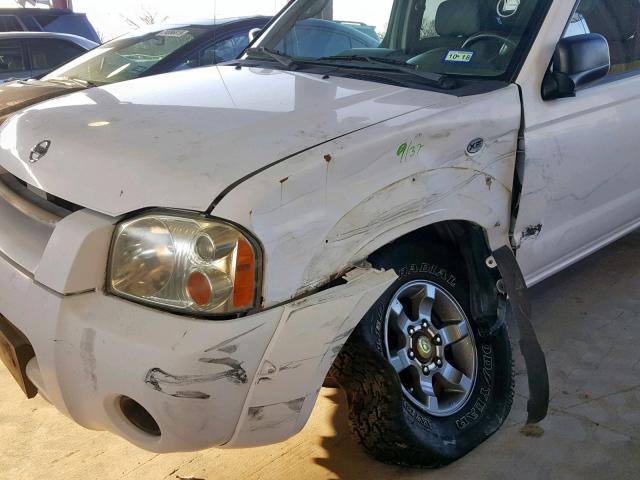 1N6ED27T04C400468 - 2004 NISSAN FRONTIER C WHITE photo 9