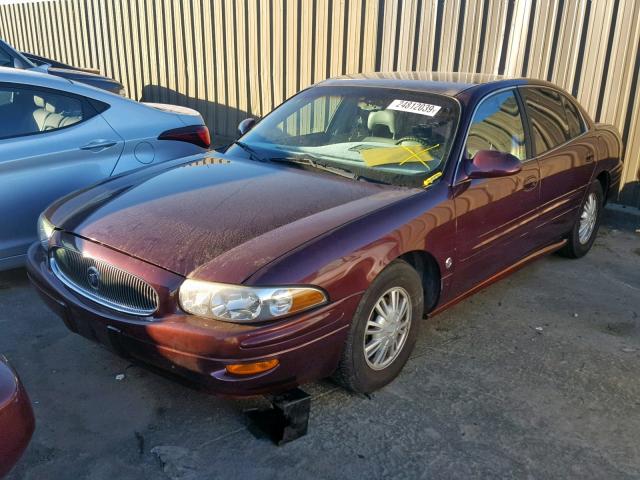 1G4HP52K844127082 - 2004 BUICK LESABRE CU MAROON photo 2