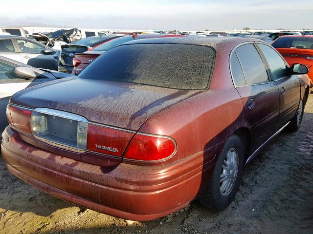 1G4HP52K844127082 - 2004 BUICK LESABRE CU MAROON photo 4