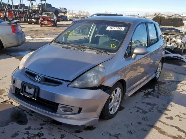 JHMGD38688S028916 - 2008 HONDA FIT SPORT SILVER photo 2