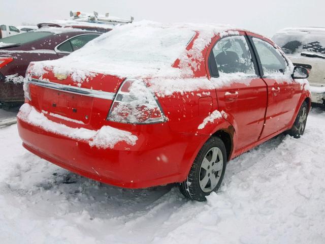 KL1TD56697B095478 - 2007 CHEVROLET AVEO BASE Qırmızı foto 4