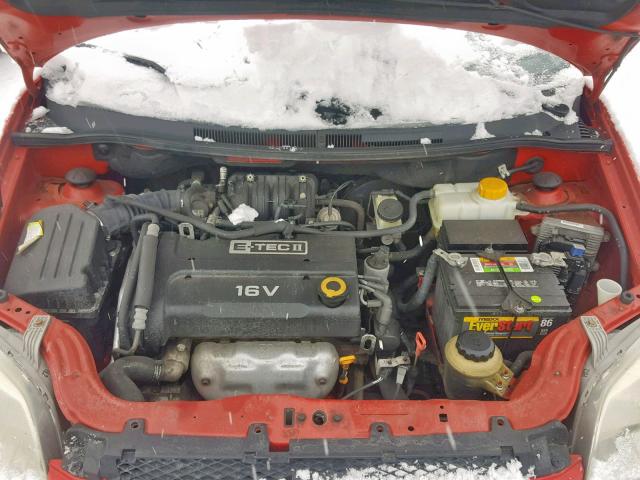 KL1TD56697B095478 - 2007 CHEVROLET AVEO BASE Qırmızı foto 7