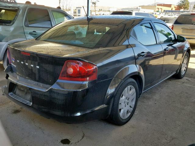 1B3BD4FBXBN626255 - 2011 DODGE AVENGER EX BLACK photo 4