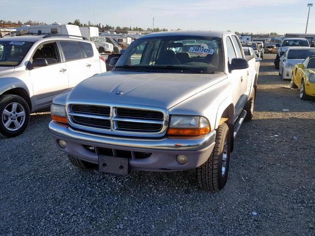 1D7HG48N93S101073 - 2003 DODGE DAKOTA QUA SILVER photo 2