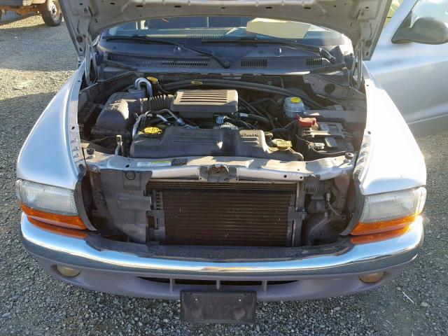 1D7HG48N93S101073 - 2003 DODGE DAKOTA QUA SILVER photo 7