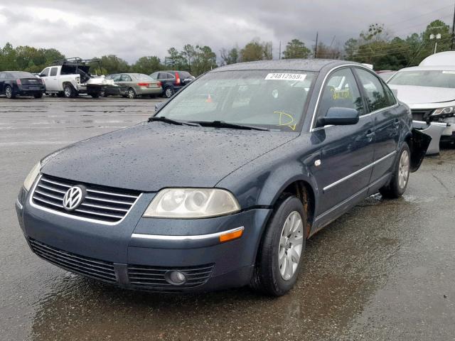 WVWPD63B21P088352 - 2001 VOLKSWAGEN PASSAT GLS BLUE photo 2