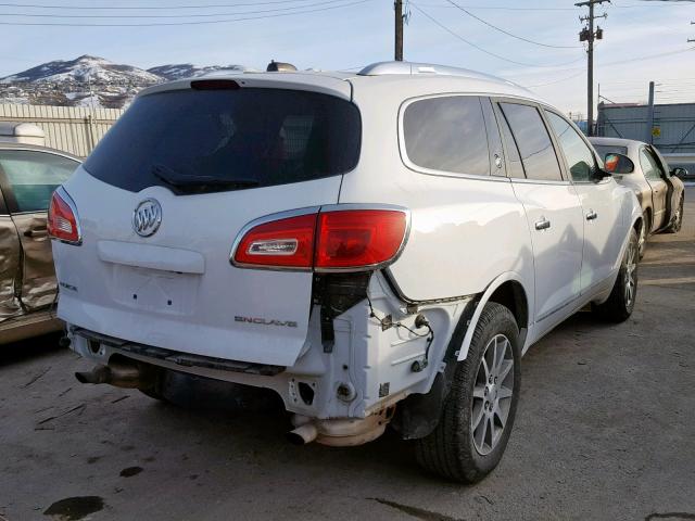 5GAKRBKD6HJ143410 - 2017 BUICK ENCLAVE WHITE photo 4