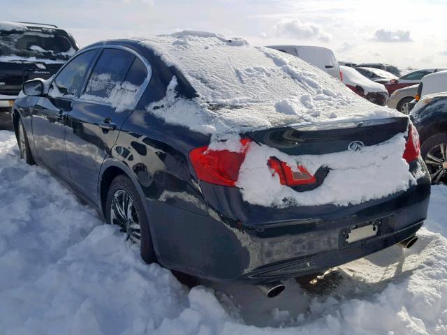 JN1CV6AR6DM766329 - 2013 INFINITI G37 BLACK photo 3